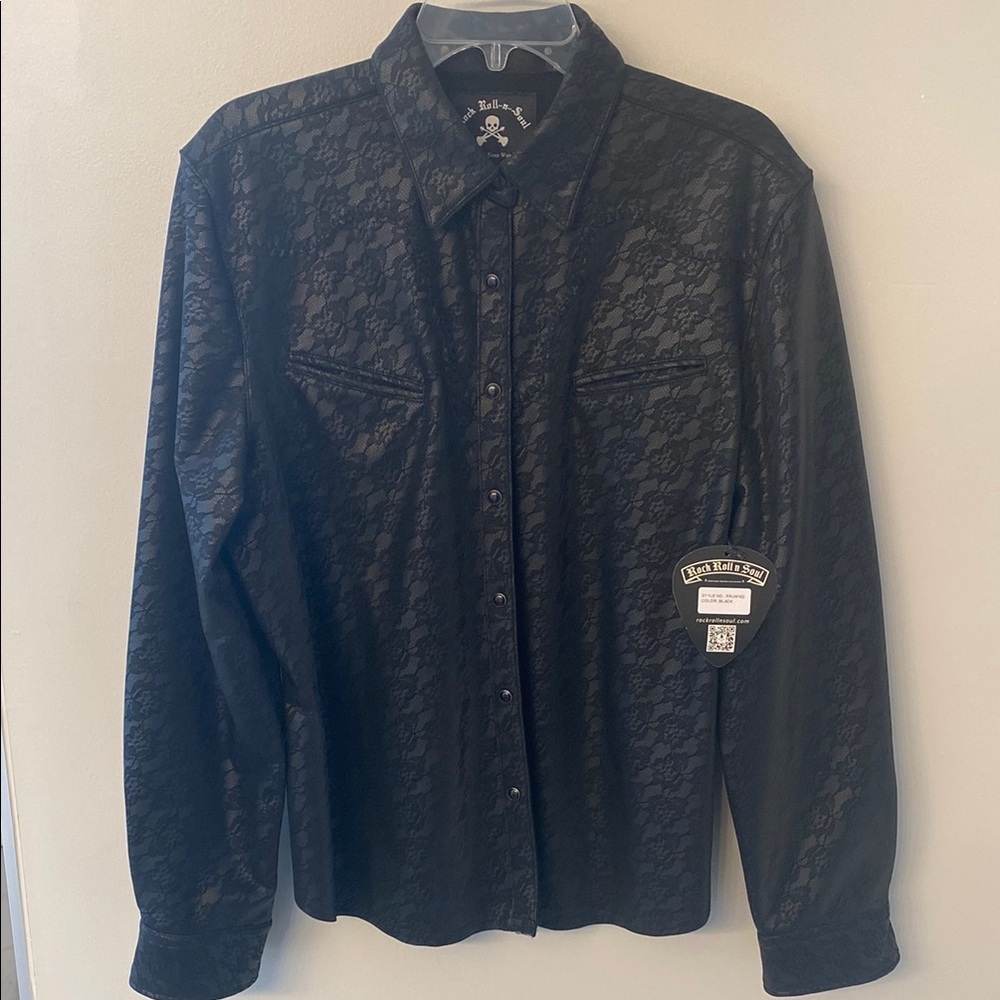 Rock Roll and Soul leather look shirt.